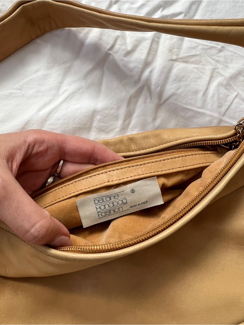 Vintage Y2K Italian Hobo Shoulder Bag - Picture 11 of 12